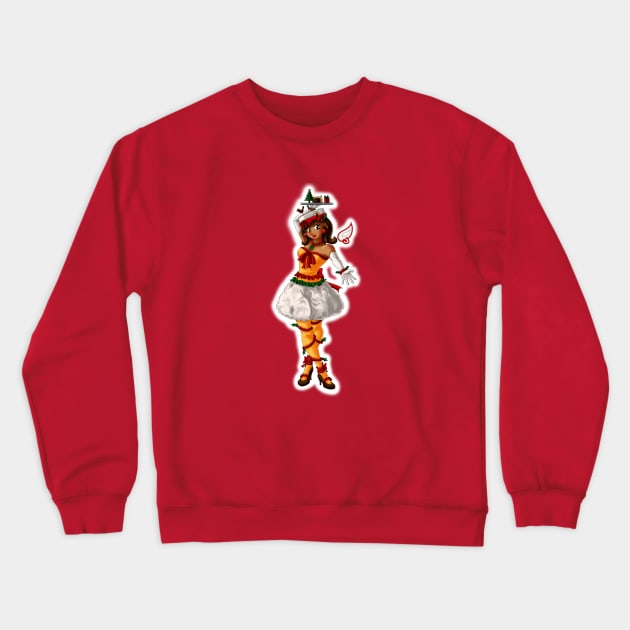 Christmas Cake - Sweet Fairies Crewneck Sweatshirt by Louisalulu Arts